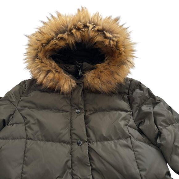 S13 DOWN PUFFER COAT WITH HOOD WATER RESISTANT WINDPROOF WOMEN SIZE SMALL - Picture 9 of 16